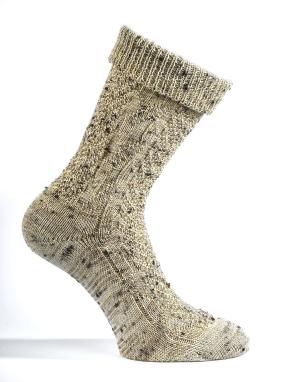 Socke melé beige