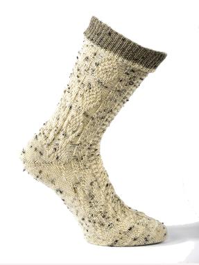 Socke melé natur-dkl.beige