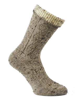 Socke melé dkl.beige-natur